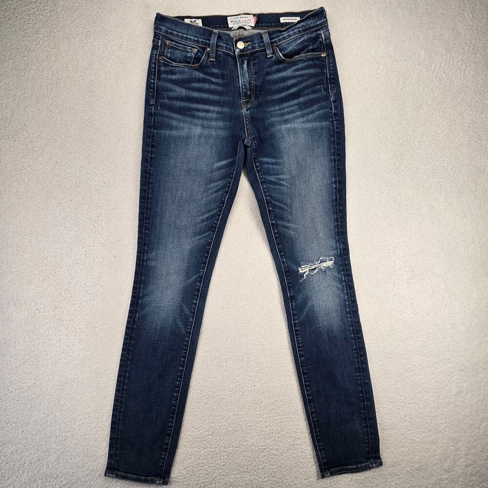 VTG Lucky Brand USA Jeans Womens 6/28 White Oak Cone Denim Brooke Skinny Ankle